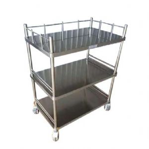 B11全不銹鋼三層器械臺(tái)車