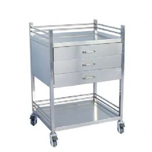 B23全不銹鋼口服藥車(三抽)